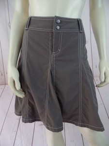 skort 8p spandex poly athleta stretch beige attached shorts skirt