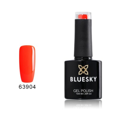 BLUESKY GEL NAIL POLISH TANGO ORANGEY RED SPRING SUMMER 63904 UV