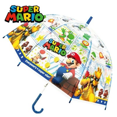 Nintendo Super Mario Kids Umbrella for Boys Rain Wear for kids