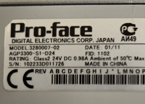 PRO-FACE 6" TOUCH PANEL 3280007-02. - Picture 7 of 7