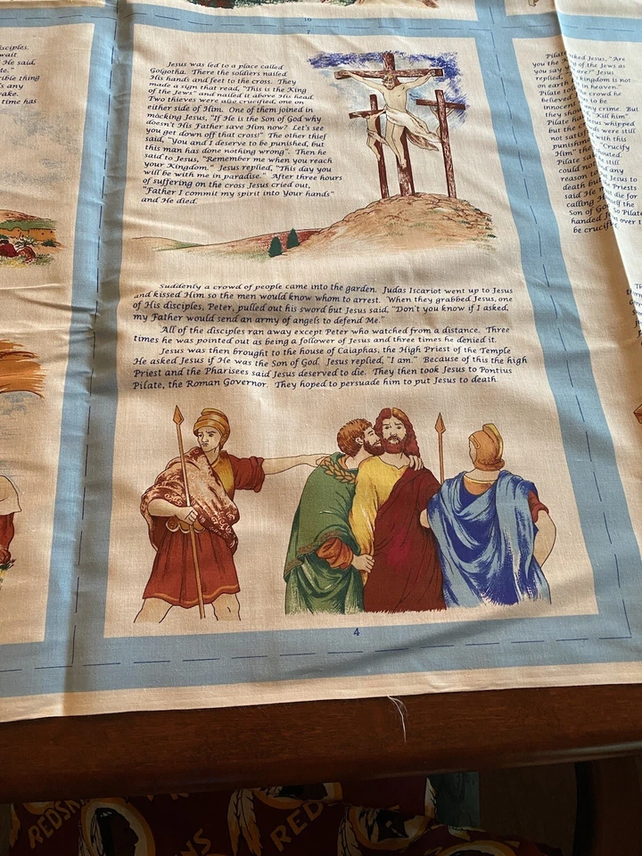 Panel de libro The Story of Easter by Fabric Traditions 1996 de colección corte y costura # 2473 Foto 3 de 4