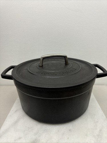Martha Stewart Black 2 Pc Cast Iron Round Casserole Dish 6 Qt - Picture 2 of 11