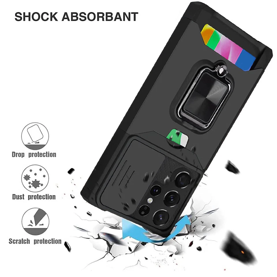 Funda resistente resistente con soporte blindado para cámara protector de lente de cámara para iPhone 13/14 Pro EE. UU. Foto 4 de 4