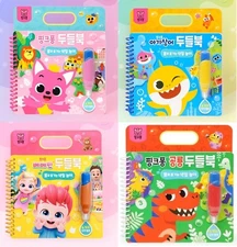 Pinkfong Doodle Book Water Coloring Toy Bebefinn Dinosaur Baby Shark Little Dino