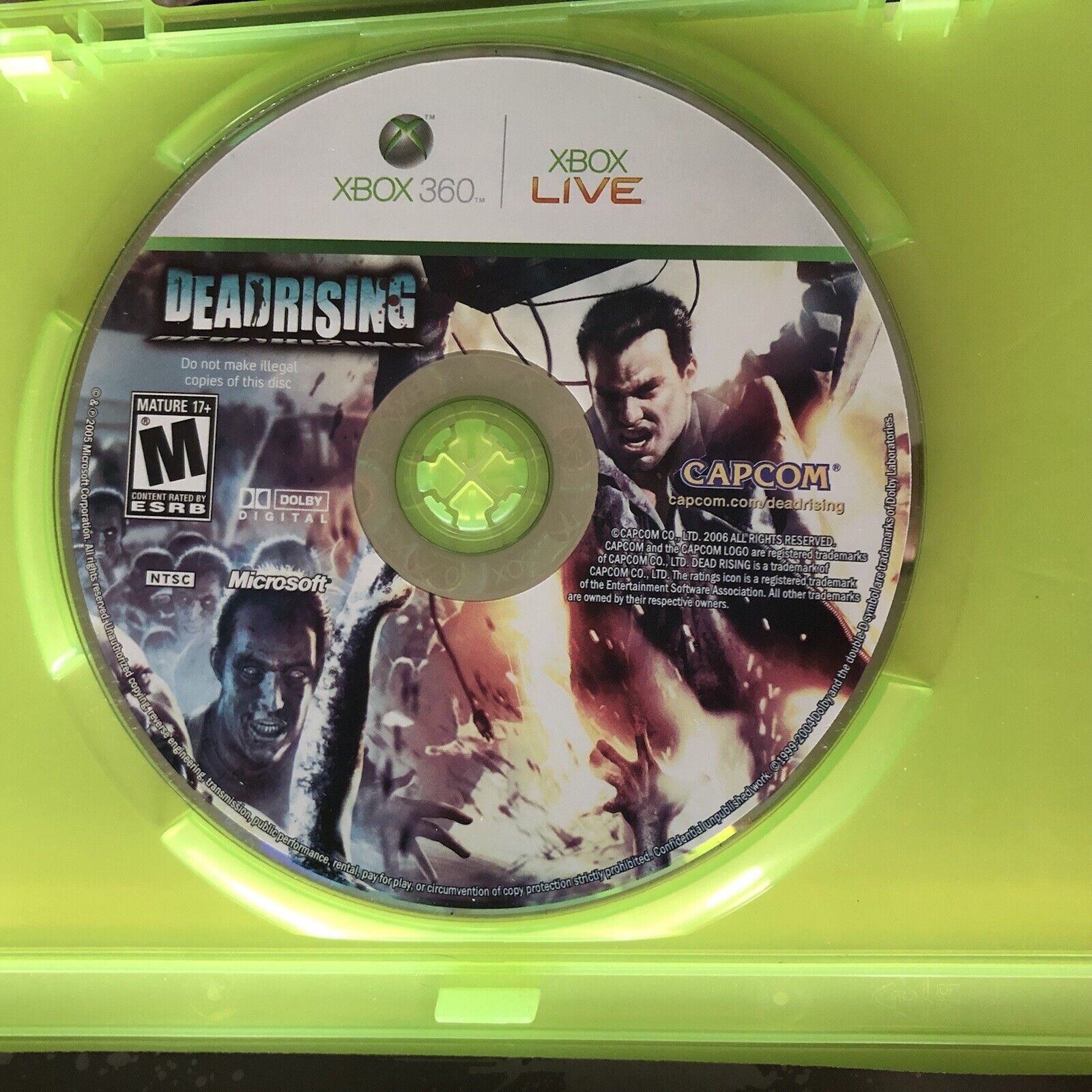 Dead Rising 1 and 2 Game Lot Microsoft Xbox 360 Tested Capcom Zombie  Hunting 13388330010