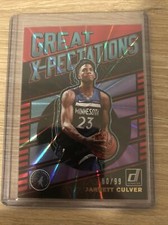 2019 Panini Donruss Great X-Pectations Holo Red Laser /99 Jarrett Culver Rookie
