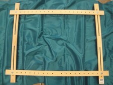 TELAIO LEGNO RETTANGOLARE 68x54 PER RICAMO PUNTO CROCE O MEZZOPUNTO REGOLABILE 