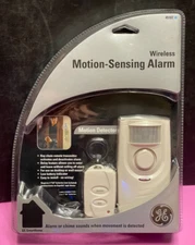 GE SmartHome Wireless Motion-Sensing Alarm w/ Keychain Remote 45107 New Sealed