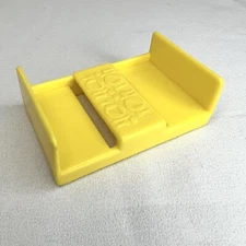 Vintage Playskool Yellow Dinner Table Benches Square People 1970s Plastic