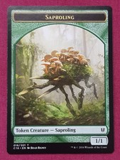 Magic The Gathering COMMANDER 2016 C16 SAPROLING SPIRIT token card MTG