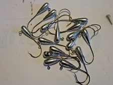 25 TAPERED TUBE JIG HEADS your choice #1, 1/0, 2/0, 3/0, 4/0 Eagle Claw hook