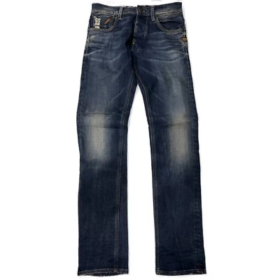 G-STAR Men's Medium Aged Blue Defend Super Slim Jeans RRP £80