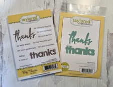 Taylored Expressions Big Thanks Stamp Set Coordinating Die Amazing kindness