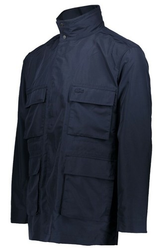 Lacoste BH3928 Concealed Hood Field Jacket Navy Size XS RRP £ 250 - Picture 1 of 12