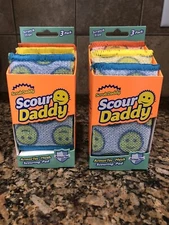 2x Scrub Daddy Scour Daddy Heavy Duty ArmorTec Sponge Scratch Free 3 in Pack NEW