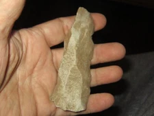 WELL USED AUTHENTIC MISSOURI STEMMED KNIFE ARTIFACT SPEAR STONE ROCK TOOL