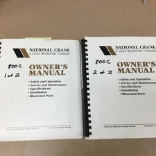National 800C 880C 869C TRUCK CRANE SERVICE MANUAL PARTS BOOK OPERATION MAINT.