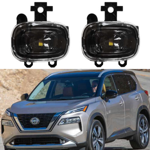 Driver & Passenger side Fog Lights lamps LED DRL For Nissan Rogue 2021 2022 2023 - Picture 1 of 5