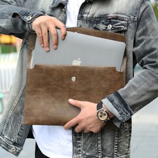 Retro Leather Laptop Bag Sleeve Case 13 14 inch For Macbook Air Pro 13 14 M3 M2