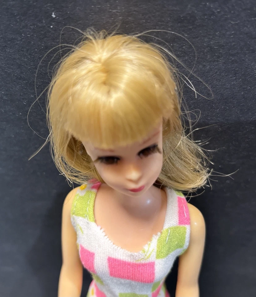 Mattel Vintage 1965 Francie Bendable Leg #1130 Blonde  en Tenue Originale - Photo 3/4