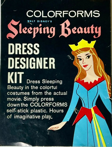 Colorforms Walt Disney Sleeping Beauty Dress Designer Kit No. 150 Vintage