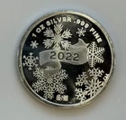 2022 Happy Holidays Santa Christmas-999 Silver 1 Oz Ounce Art Bar Round Coin
