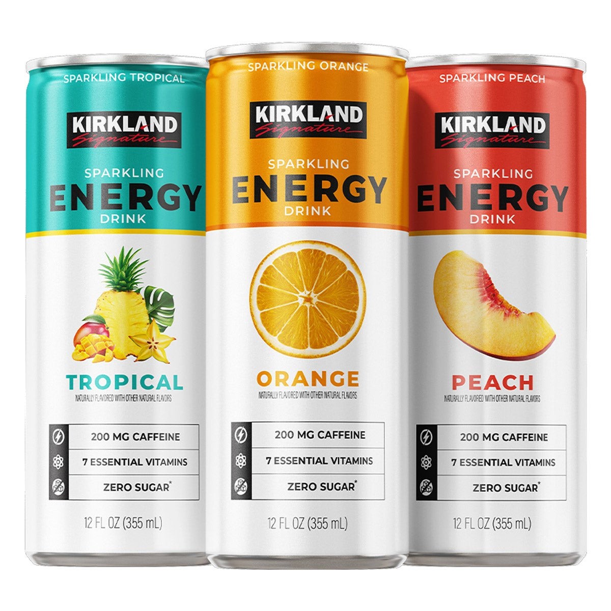 Peach Sparkling Energy Drink