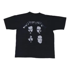 Vintage Style Metallica T-Shirt Black Album Tour 1991 1992 Reprint S-4XL