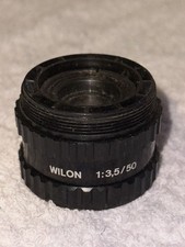 Will Wetzlar Wilon 50mm f3.5 Enlarger lens Dark Room Photography