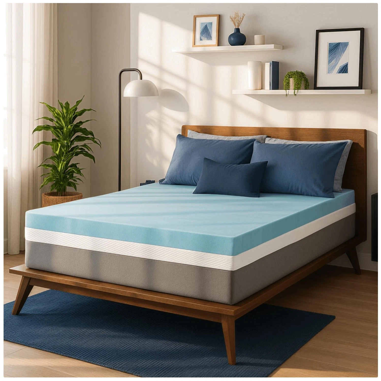 Pressure-Relieving Twin Mattress Topper - Made in USA
