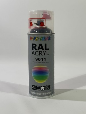 DUPLI COLOR RAL-Lack 710612 RAL 9011 Graphit Schwarz Spraydose 400ml Glänzend
