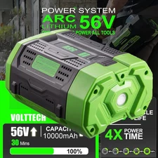 56V 10.0Ah For Genuine EGO BA5600T Power + 56V 12Ah Lithium Battery Replace