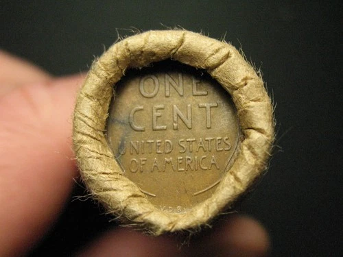 🌟ESTATE SALE🌟 50ct LINCOLN WHEAT CENT PENNY ROLL~1909 VDB END COINS LOT 8x