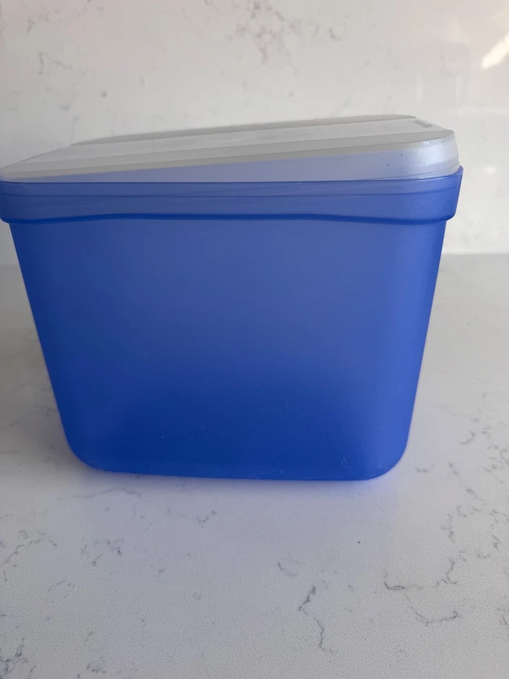 Tupperware  Swing Box 3.5L Storage Container blue - 3490A  Clear Lid - 2791A - Image 2 of 4