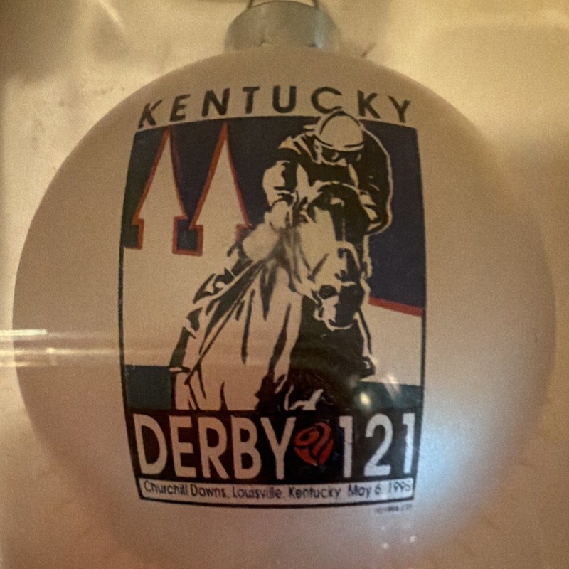 Topperscot Kentucky Derby 1995 Classic Collectors Series Christmas Ornament