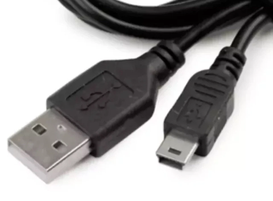 1 Metre USB Mini 2.0 24AWG Hi-Speed A to mini-B 5 pin Cable Power/Data Short - Image 3 of 4