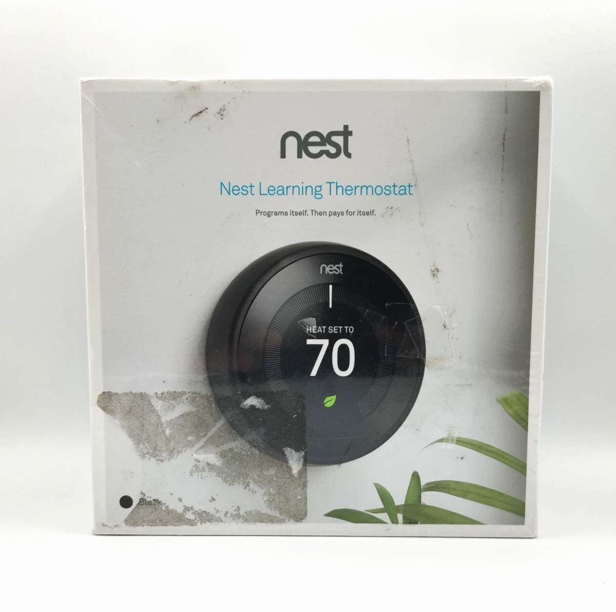 Nest Learning Black Programmable Thermostat T3016US
Opens in a new window or tab