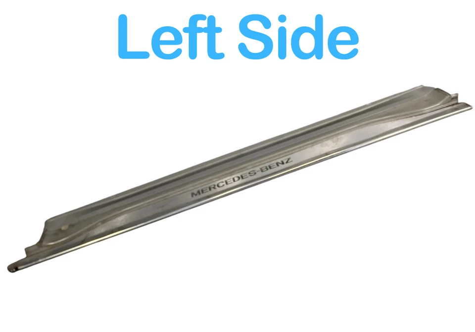 90-02 Mercedes SL320 500SL moldura de estribo de puerta lateral izquierda del conductor A12968800335 OEM Foto 3 de 4