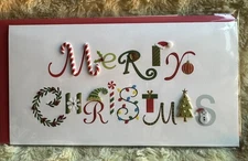 Papyrus Christmas Card 2022 Acrylic Candy Canes Tree Jewels Snowman  Fun Festive