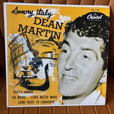 DEAN MARTIN SUNNY ITALY THAT'S AMORE 45 EP VINYL RECORD 7" CAPITOL EAP 1-481