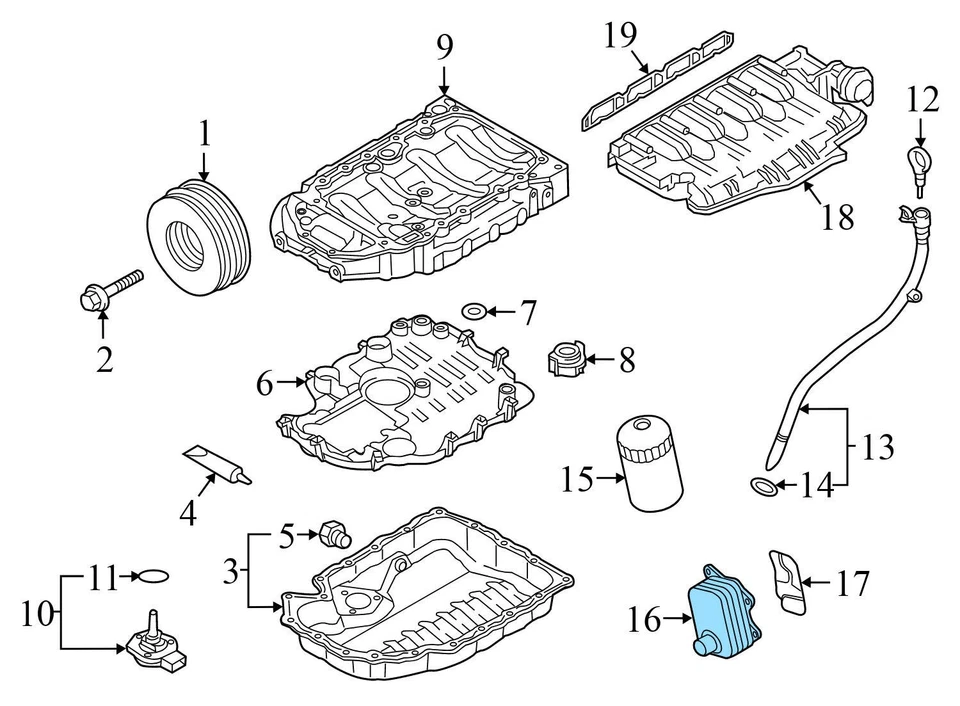 AUDI A5 QUATTRO 2010-2015 2,0 L - Colector de admisión 06H133201AF Foto 4 de 4