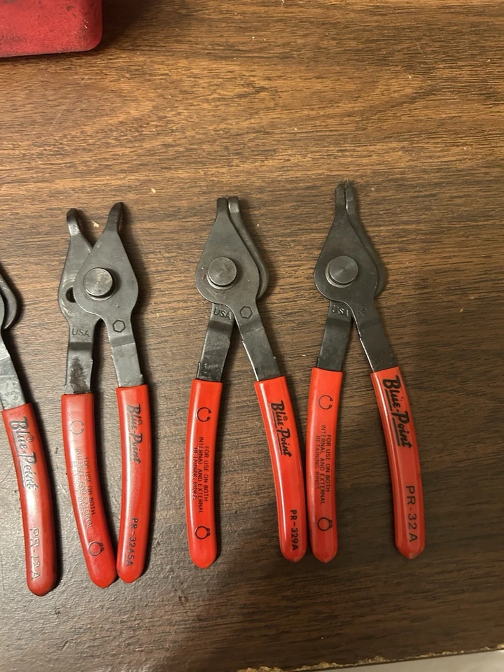 Juego de alicates Blue Point PR43 punta fija convertible anillo de retención (anillo a presión) Foto 2 de 4