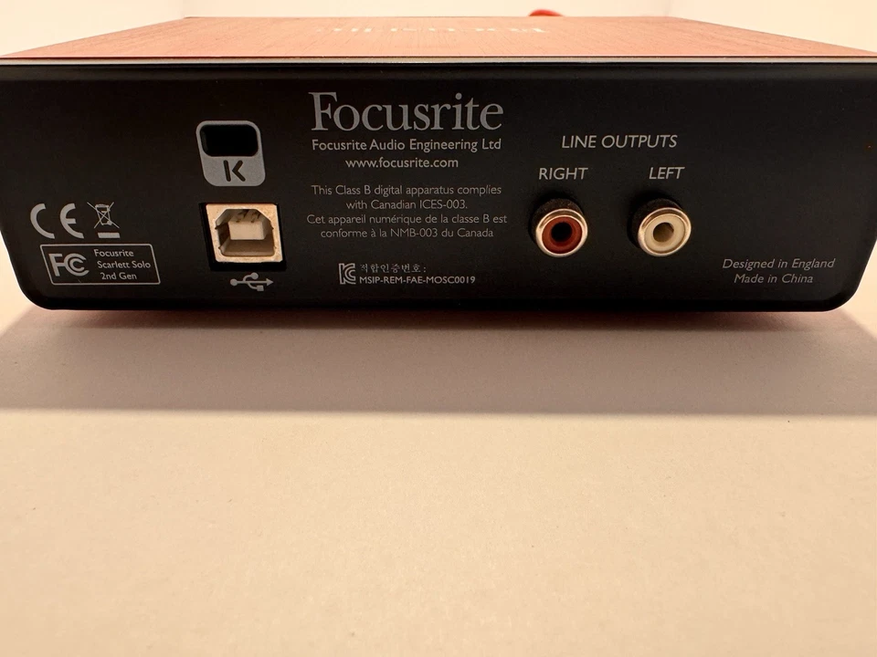 Focusrite Scarlett Solo USB-C Audio Interface Gen 2 - Image 3 of 3