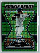 2022 Panini Mosaic #RD-9 Shane Baz Rookie Debut Green Mosaic