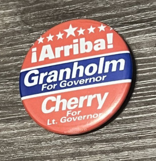 Political Memorabilia/button Jennifer Granholm for Gov MI