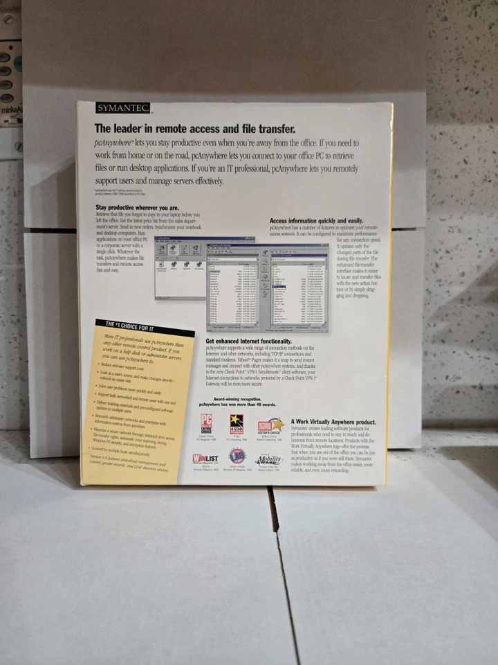 SYMANTEC pc Anywhere VERSION 9.0 _ WINDOWS HOST _ WINDOWS 95, 98, NT,  3.1 DOS - Image 2 of 4