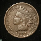1897 Indian Head Small Cent - Good Details 1 in Neck Snow 1 FS 401