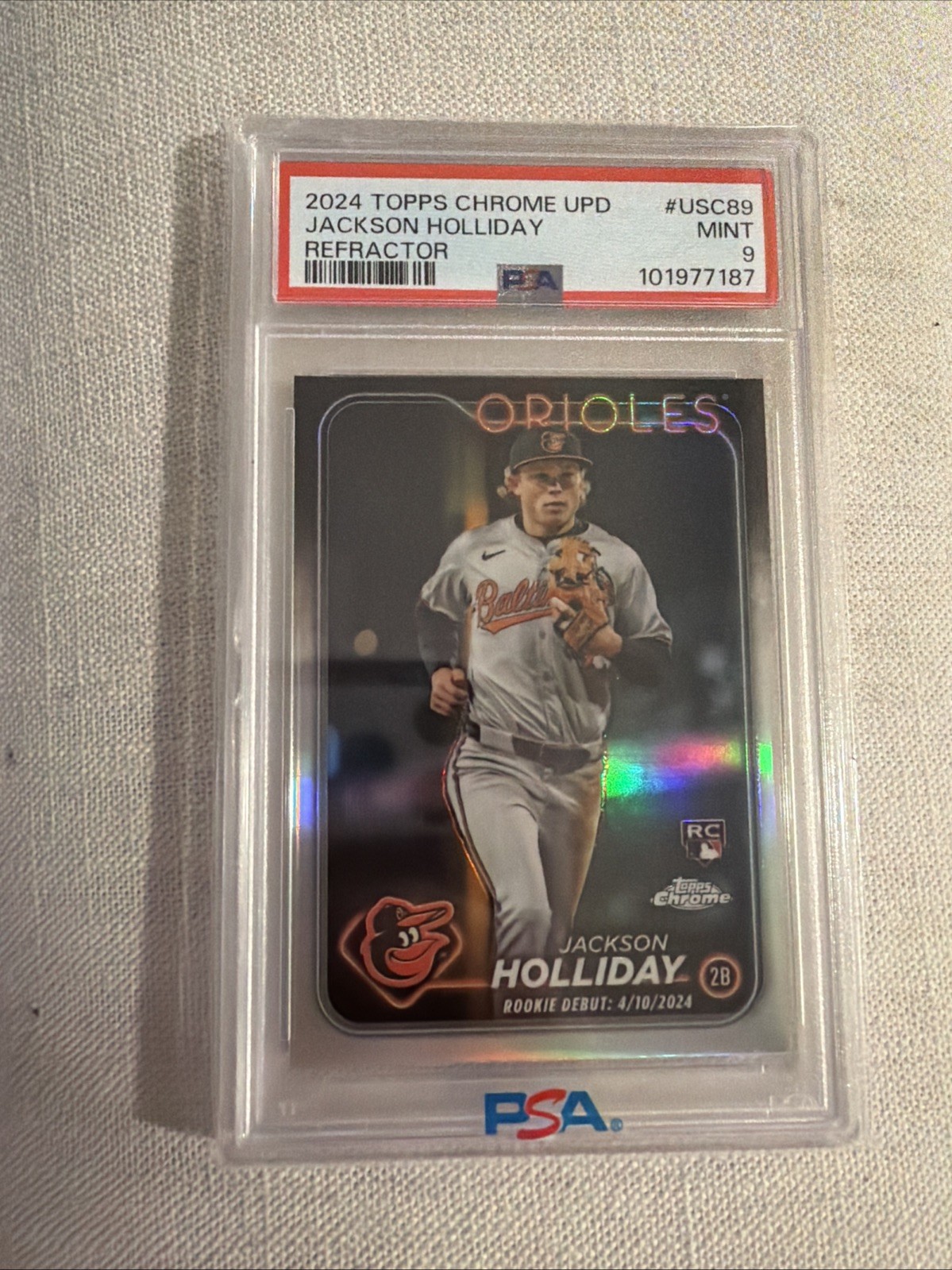 2024 Topps Chrome Update Series - Debut Jackson Holliday #USC89 Refractor (RC)