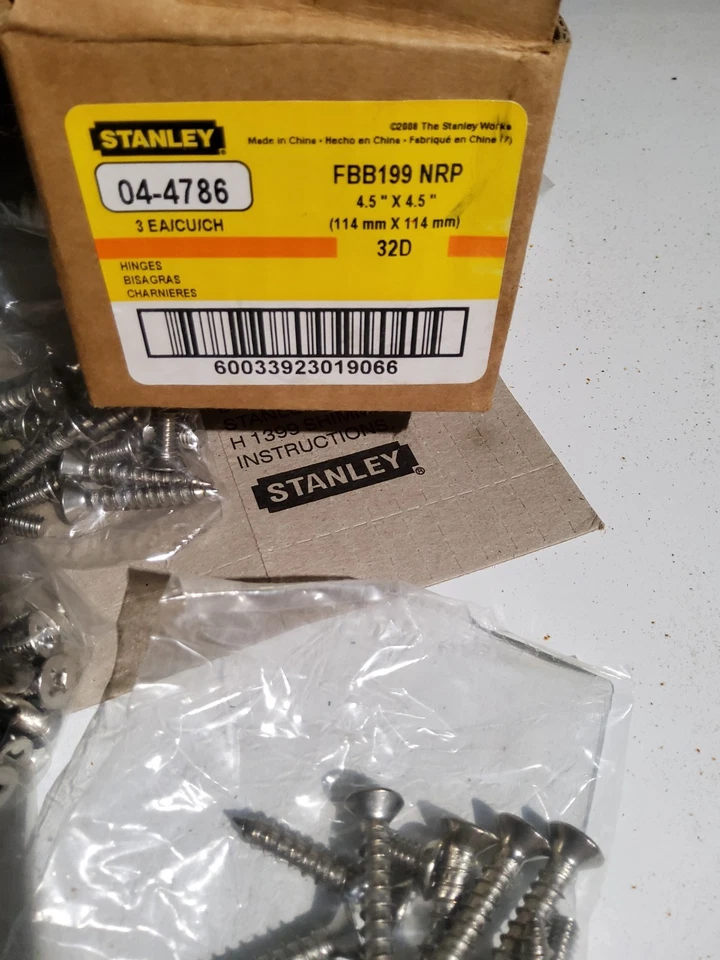 Stanley Industial Hinges 32D - Image 2 of 4