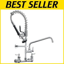 Industrial Grade Kitchen Faucet, 12.2'' Swing Spout